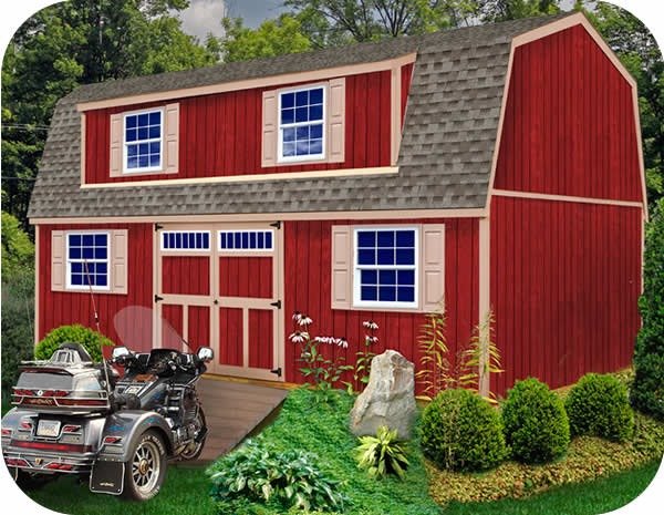 Best Barns Ravenna 16×28 Wood Shed Kit w/ Dormer