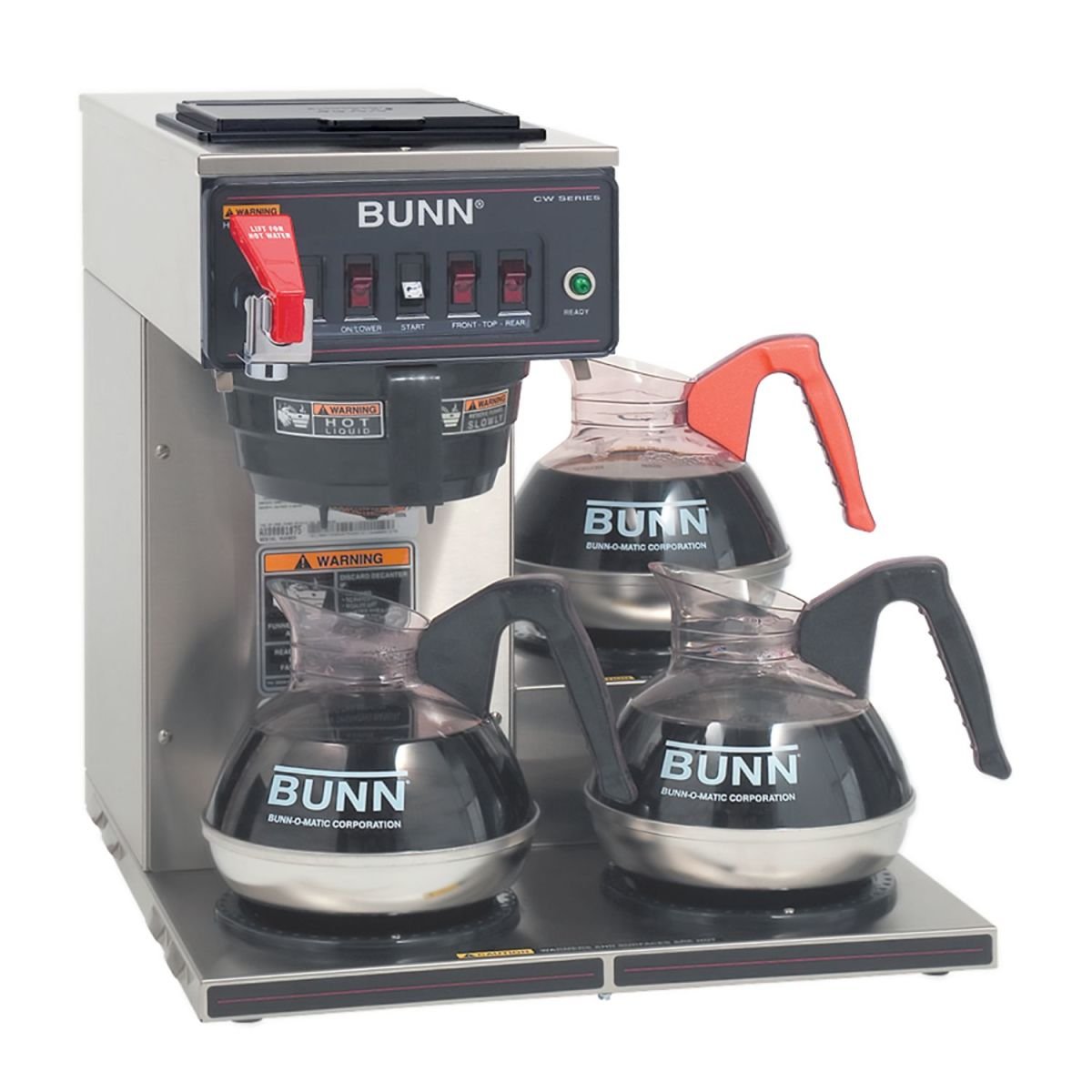 BUNN CWTF15-3, Plastic Funnel (3 Lower Warmers) 12 Cup Automatic Coffee Brewer 12950.0212