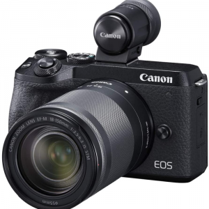 Canon EOS M6 Mark II Digital Camera Ef-M 18-150Mm F/3.5-6.3 IS STM Lens, Black