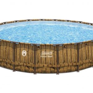 Coleman Power Steel 22′ x 52″ Round Frame Swimming Pool Set