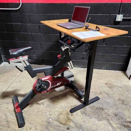 Commercial Cycle Treadmill Desk GT – Indoor Cycling Stationary Bicycle With Electric Adjusting Desk