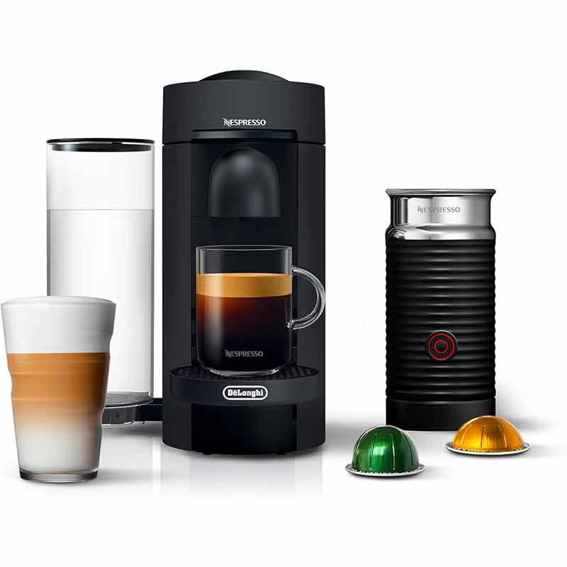 Delonghi Nespresso Vertuo Plus and Aeroccino Bundle
