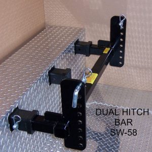 Dual Receiver Hitch Bar for Swivelwheel Systems