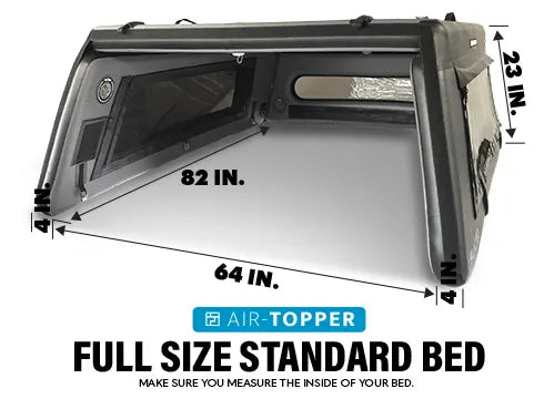 Flated Mid – Rise Air-Topper Inflatable Truck Topper