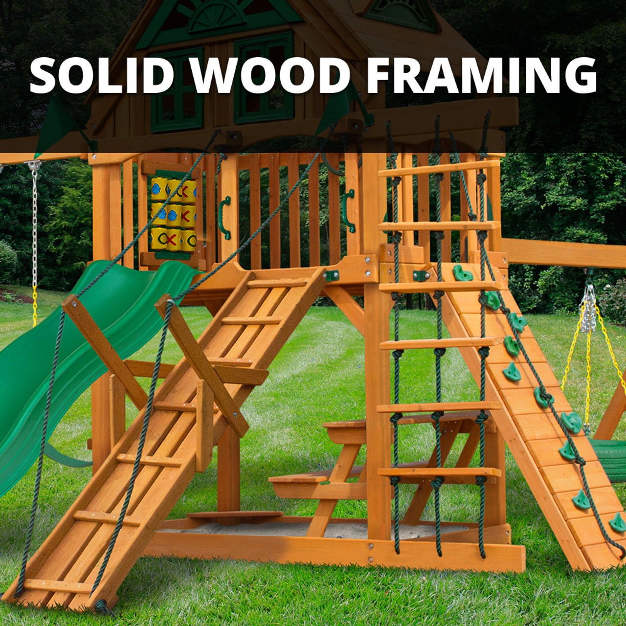 Frontier w/ Sky Loft Swing Set