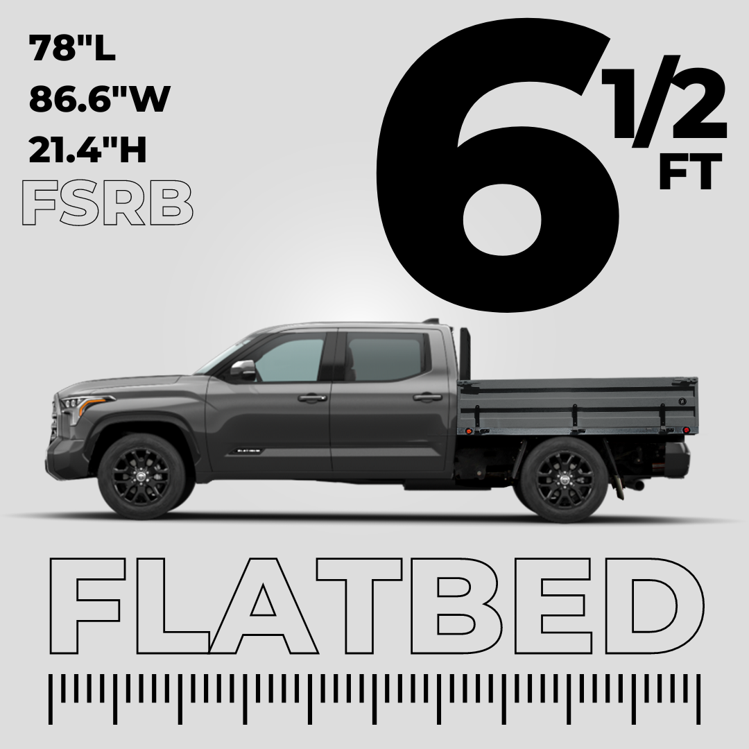 Full Size Regular Aluminum Flatbed Truck Body – with Short Headache Rack