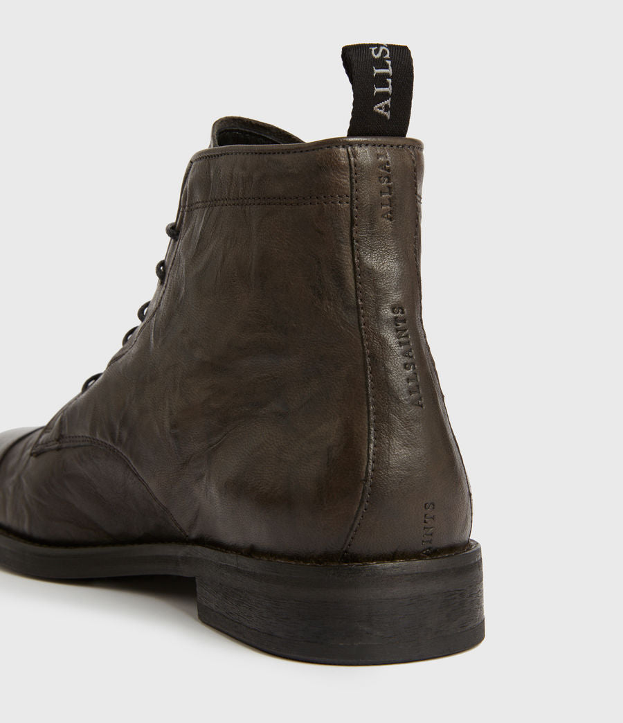 Harland brown leather boots for men