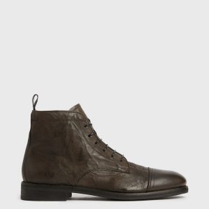 Harland brown leather boots for men