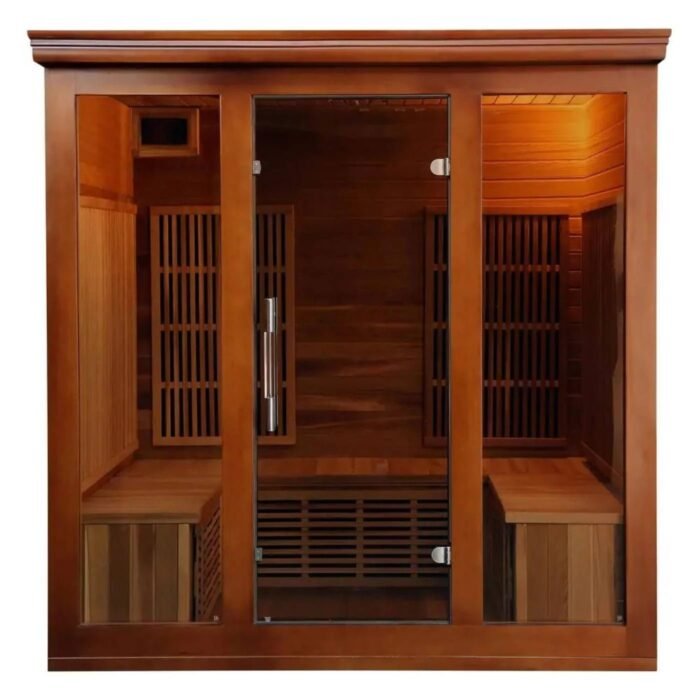 HeatWave 4-5 Person Cedar Infrared Sauna with 9 Carbon Heaters