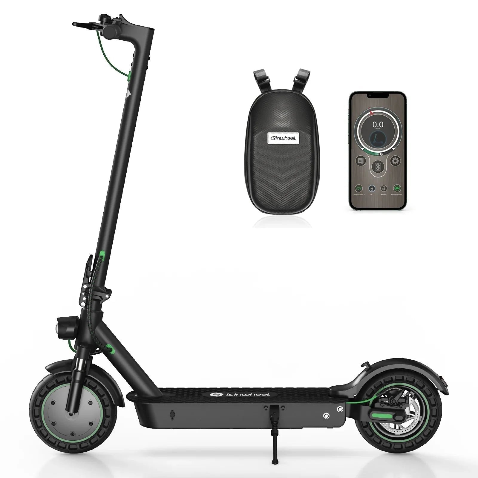 Isinwheel S9 Max 500W Upgraded Electric Scooter 500W | 42V 10Ah | 19-21MPH | 19~22Miles Range – Financing Available!