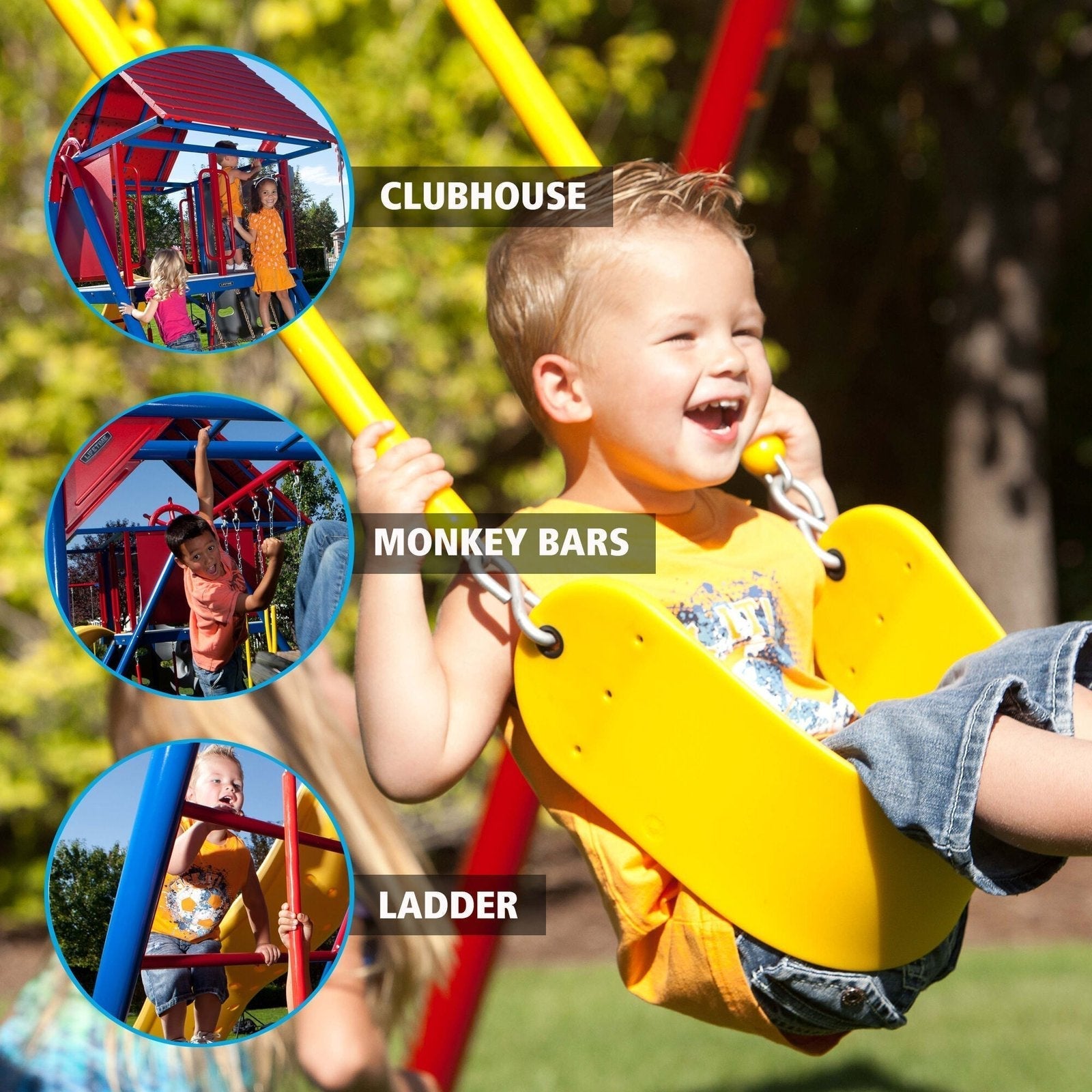 Lifetime Big Stuff Deluxe Swing Set