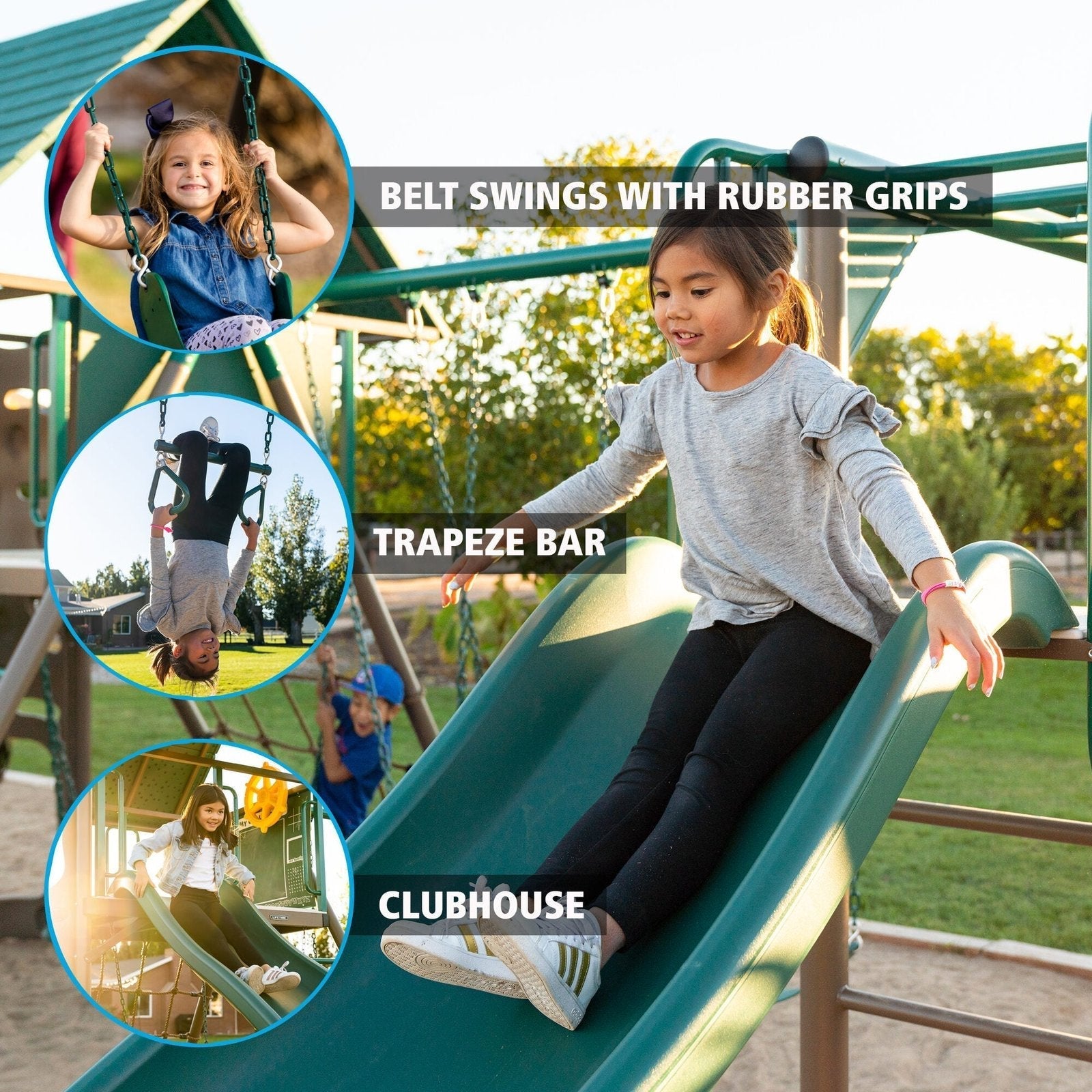 Lifetime Big Stuff Deluxe Swing Set (Earthtone)