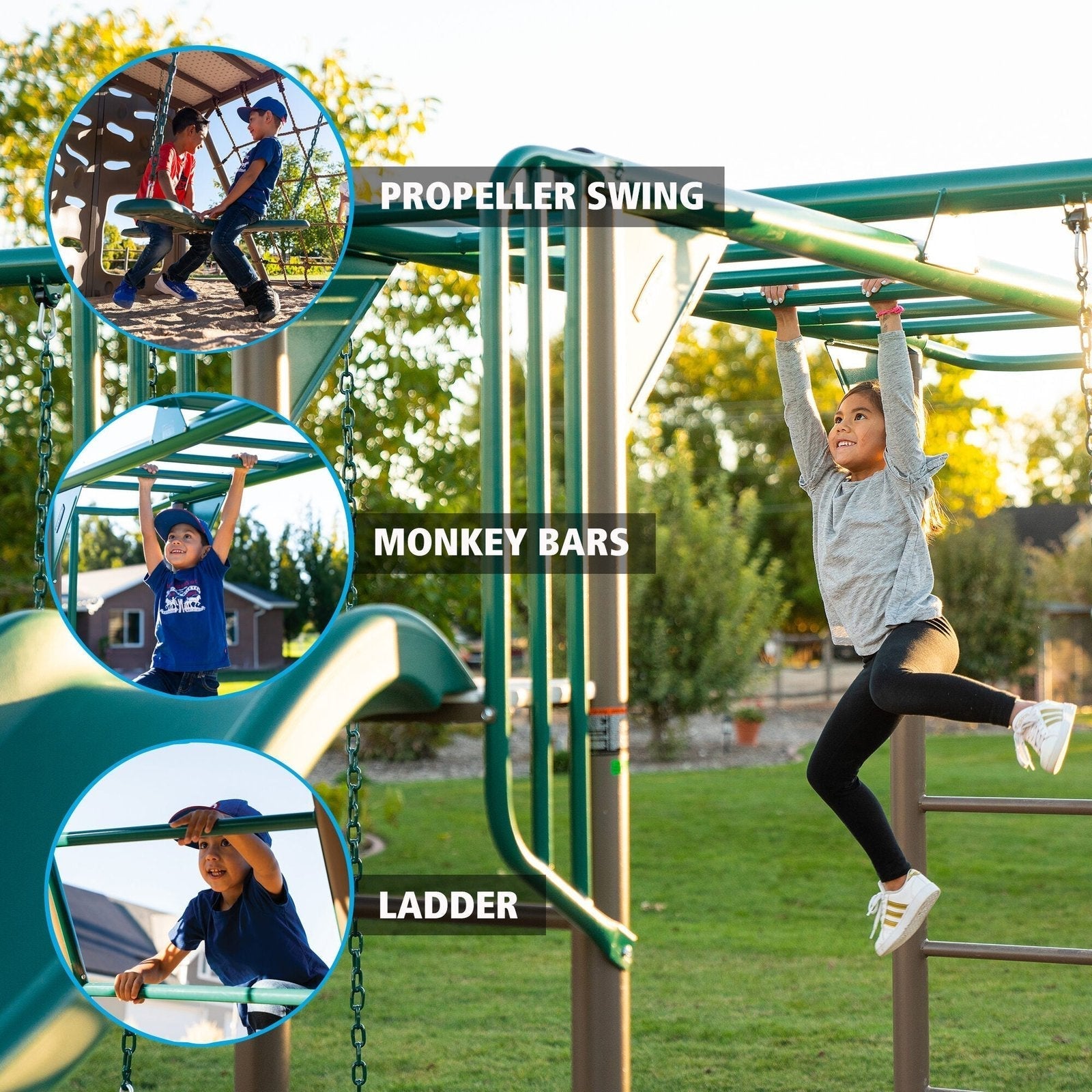 Lifetime Big Stuff Deluxe Swing Set (Earthtone)