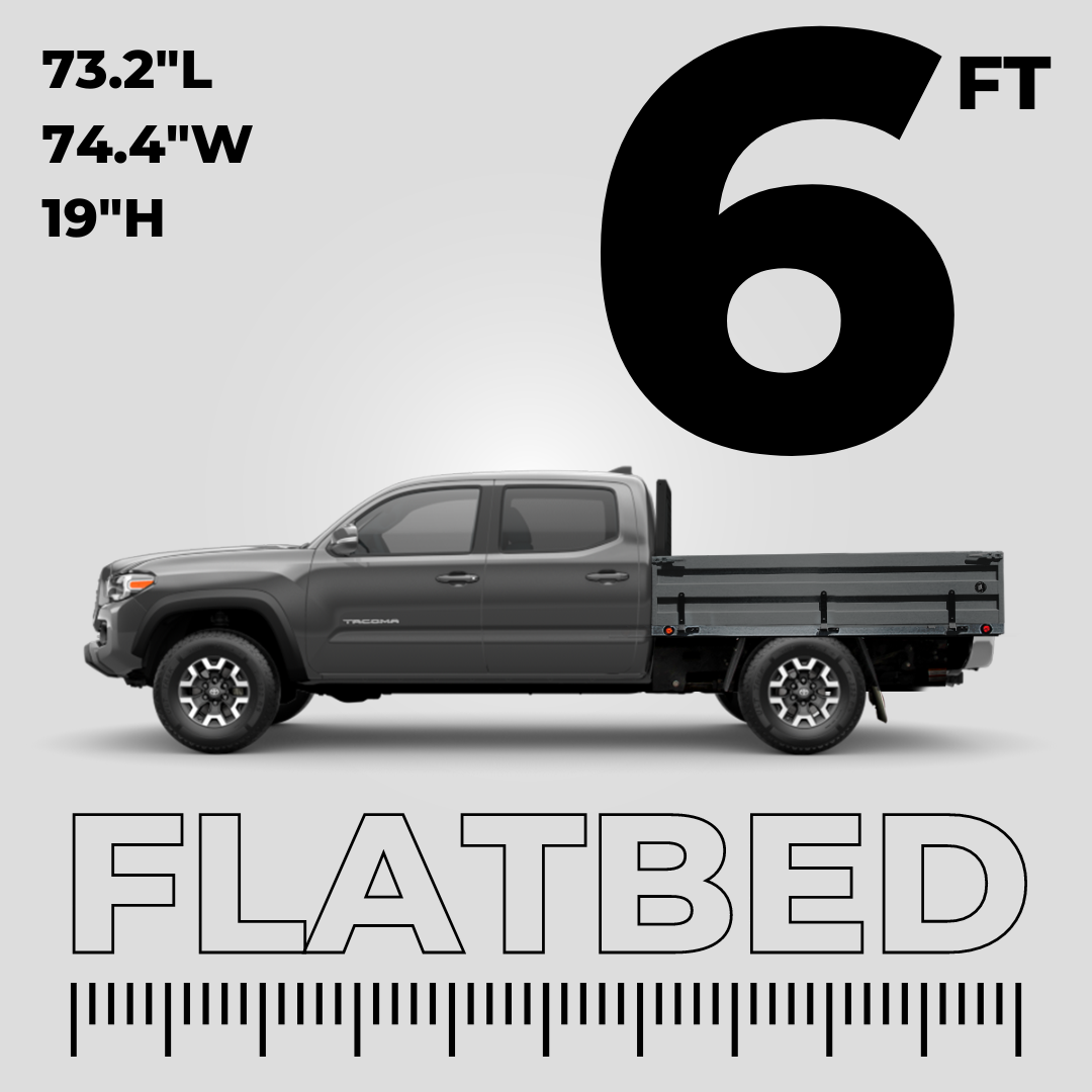 Mid-Size Long Flatbed Truck Body  – with Short Headache Rack