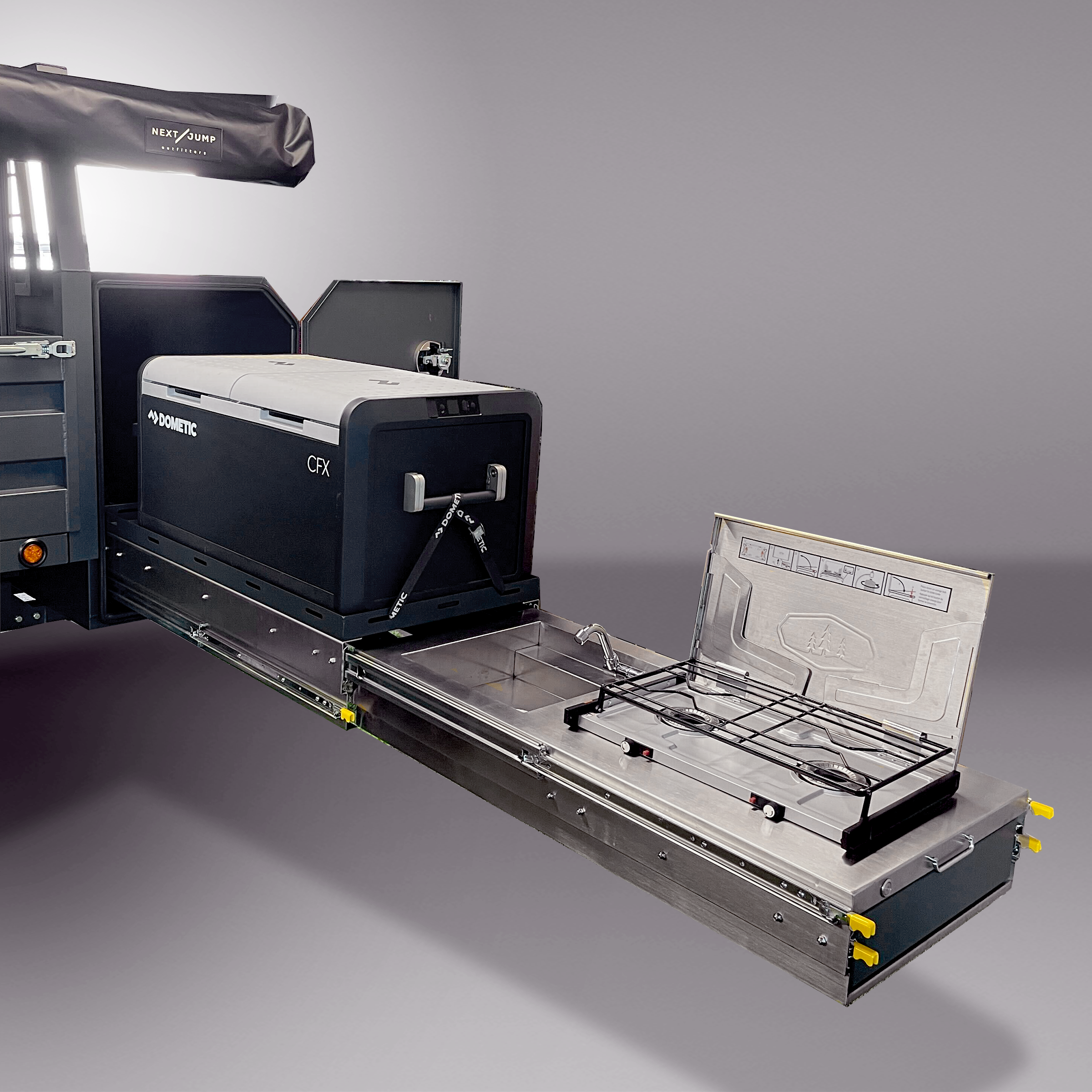 Mid-Size Tongue Box Camp Kitchen (Left Side)