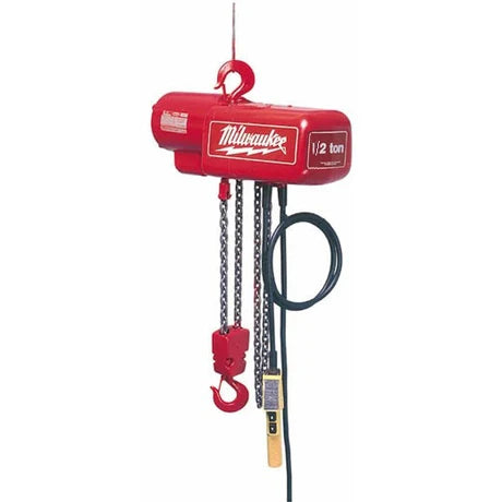 Milwaukee 9571 Professional Electric Chain Hoist – 2 Ton Capacity, 10Ft. Lift