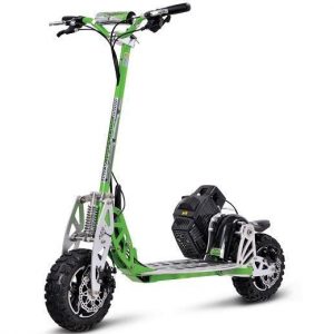 MotoTec UberScoot Evo-70x Green Speed Gas Scooter