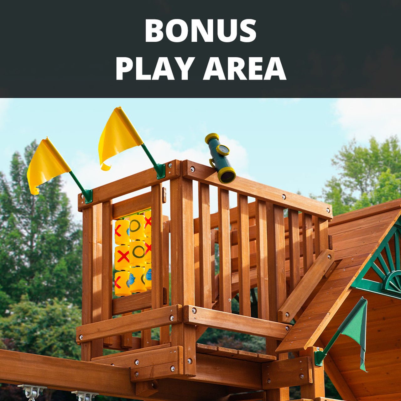 Mountaineer w/ Sky Loft Swing Set