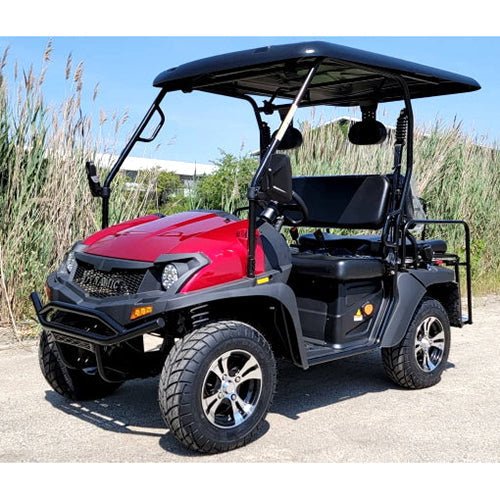 New 4 Seater Electric Golf Cart Hybrid UTV HJS 60v Electric EV5 UTV Utility Vehicle – Red