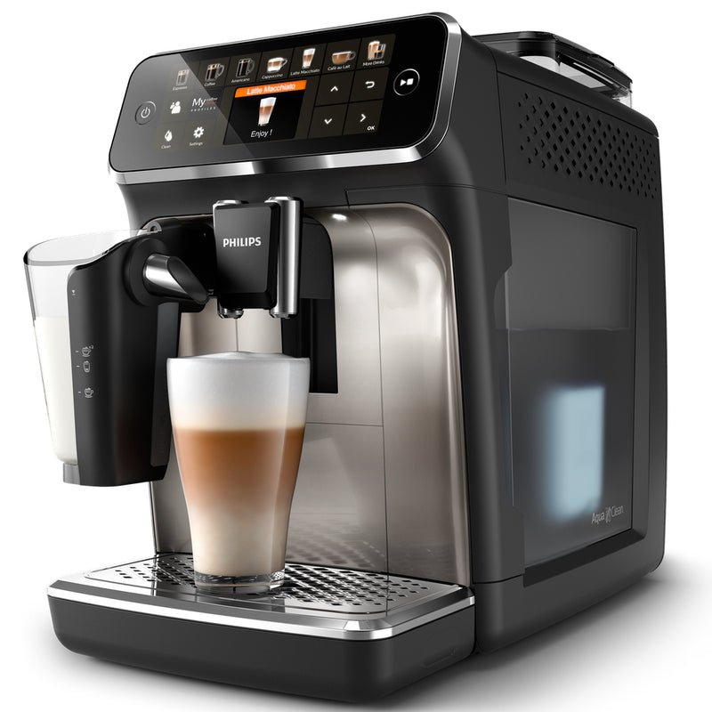 Philips Saeco 5400 Superautomatic Espresso Machine LatteGo Silver