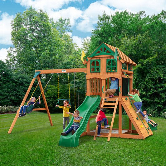 PlayMaker Deluxe Swing Set w/ Grey Slides