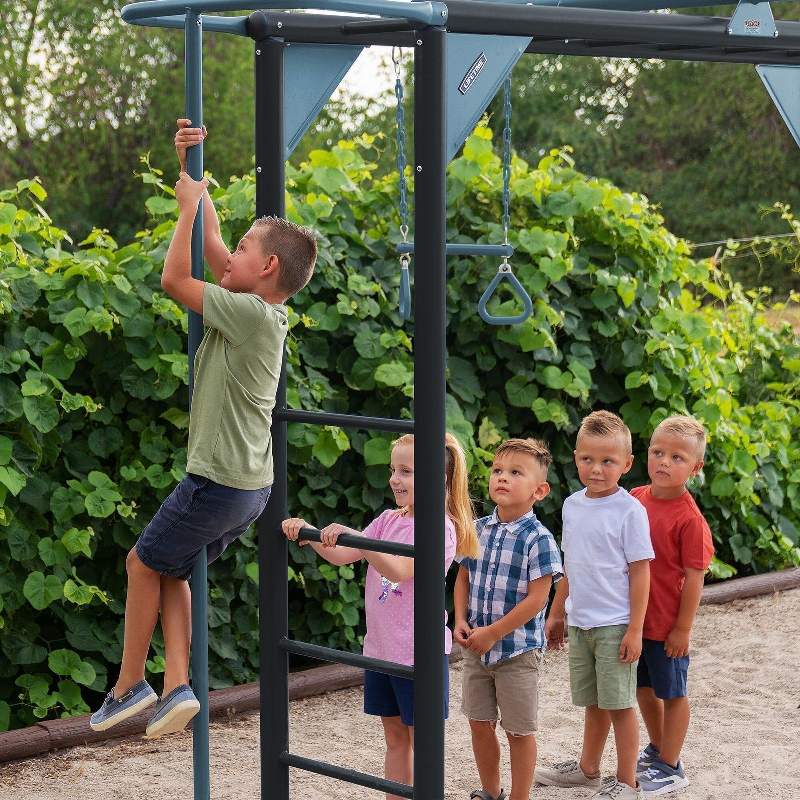 Playset Big Stuff Deluxe Swing Set Jay Blue