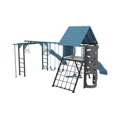 Playset Big Stuff Deluxe Swing Set Jay Blue