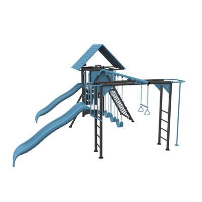 Playset Big Stuff Deluxe Swing Set Jay Blue