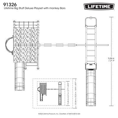 Playset Big Stuff Deluxe Swing Set Jay Blue