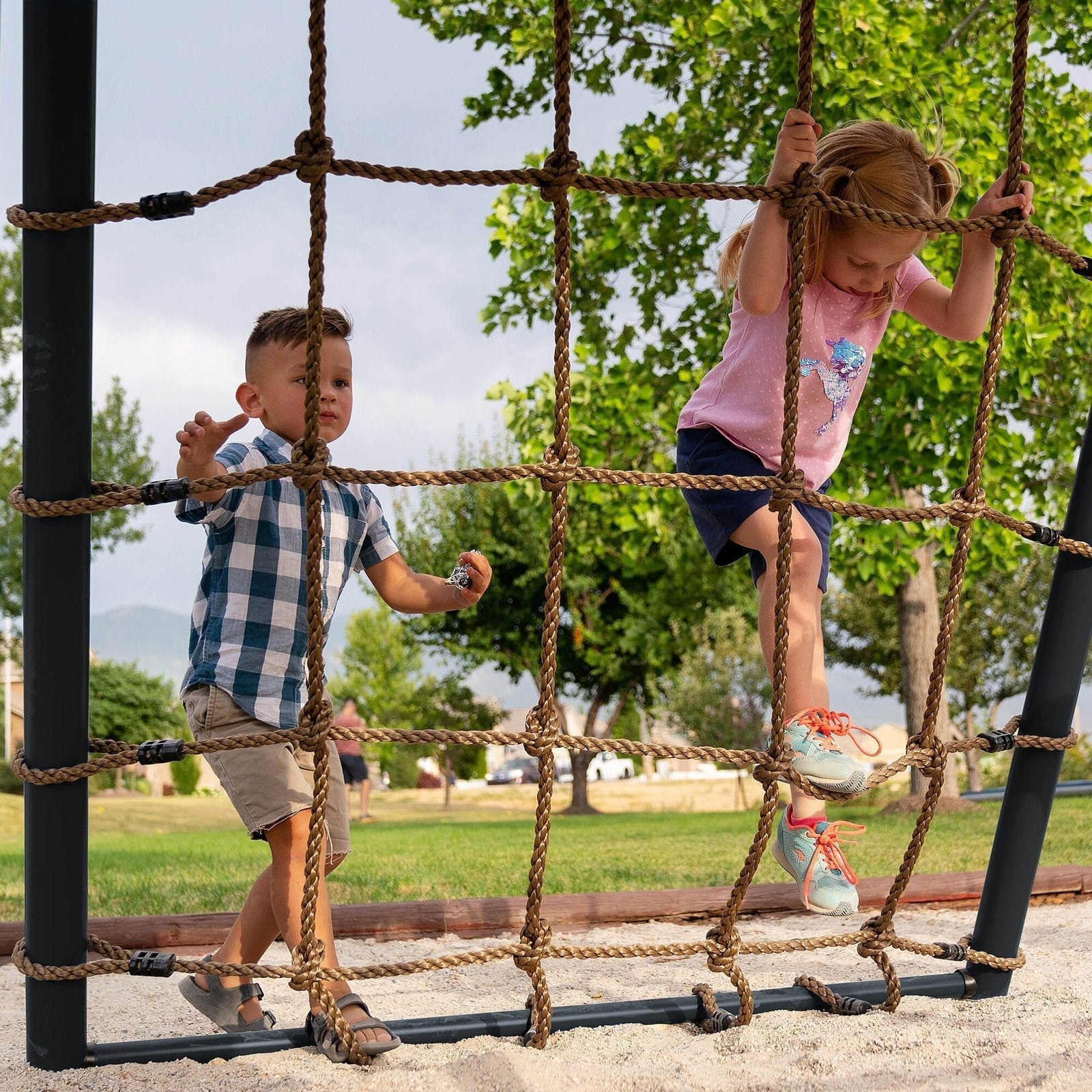 Playset Big Stuff Deluxe Swing Set Jay Blue