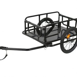 Rattan Foldable Bike Cargo Trailer with Universal Hitch
