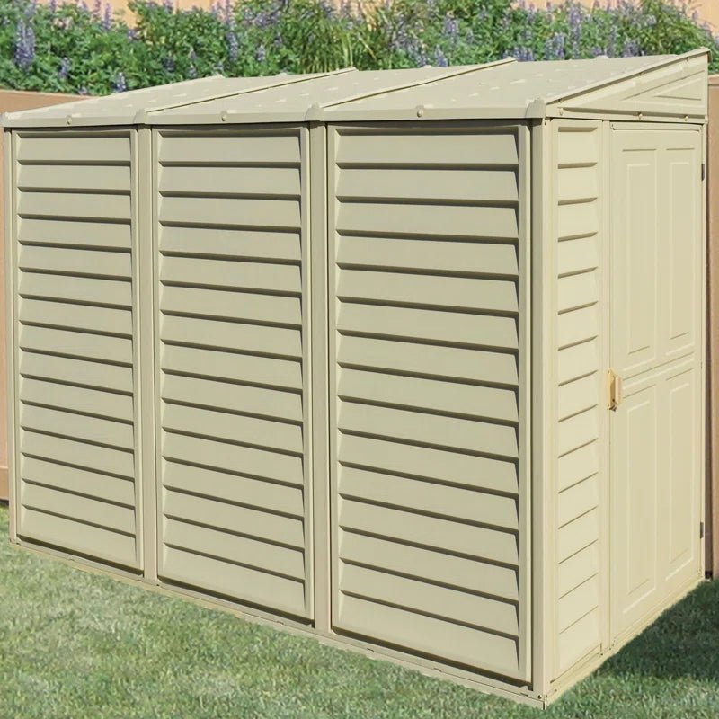 Sidemate 4 Ft. W X 8 Ft. D Plastic Lean-To Storage Shed