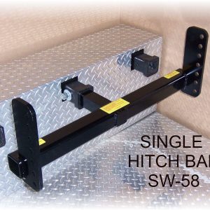 Single Receiver Hitchbar for Swivelwheel Systems