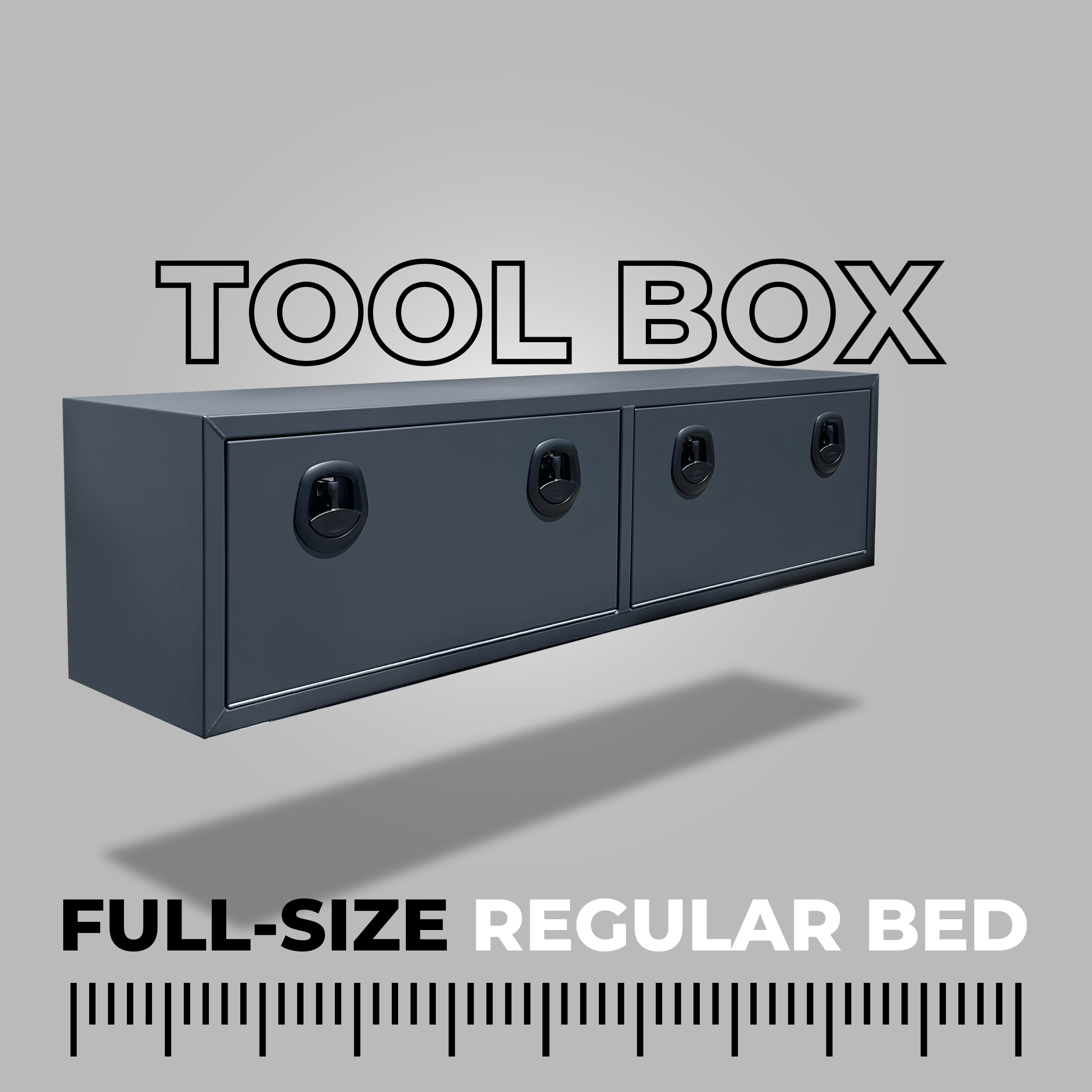 Tool Box for Full-Size Regular Flatbeds with Dropsides – Single Box