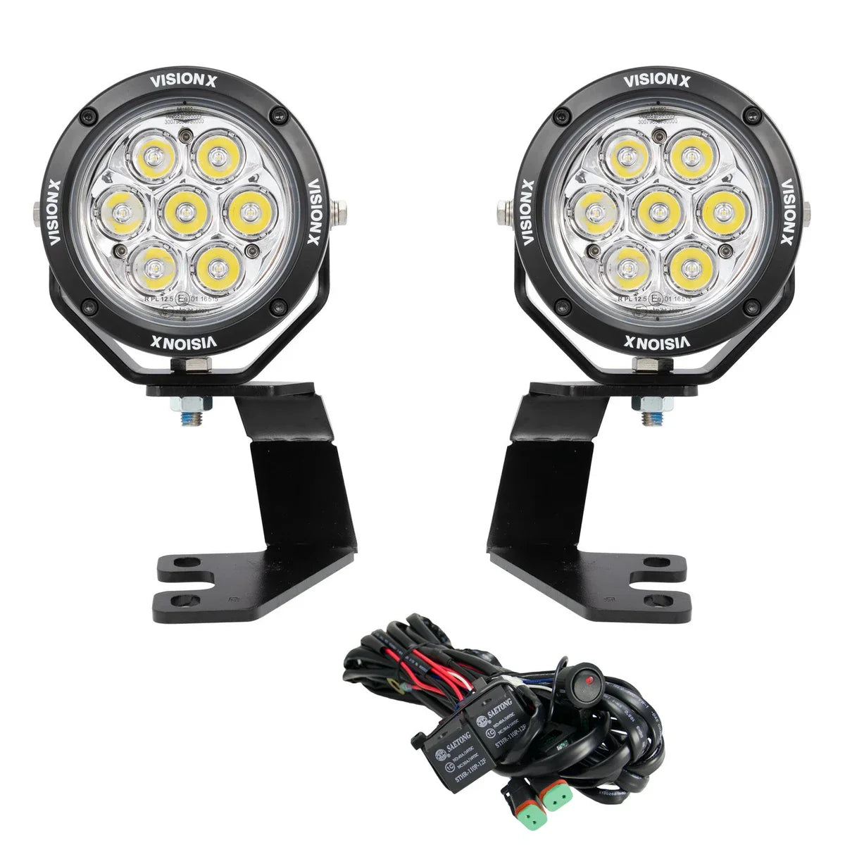 VisionX 2010-2023 Toyota 4-Runner A-Pillar Mounts with 4.7″ CG2 Light Cannon